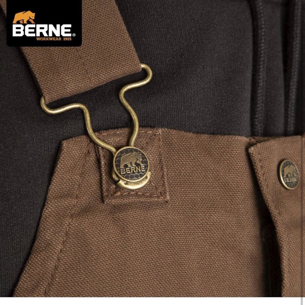 Like New! MOVING! EVYTHNG MUsT GO! Berne Men Insulated Washed Duck Bibs Overall - Picture 14 of 16